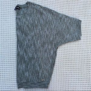 DKNY knit top gray green size S
